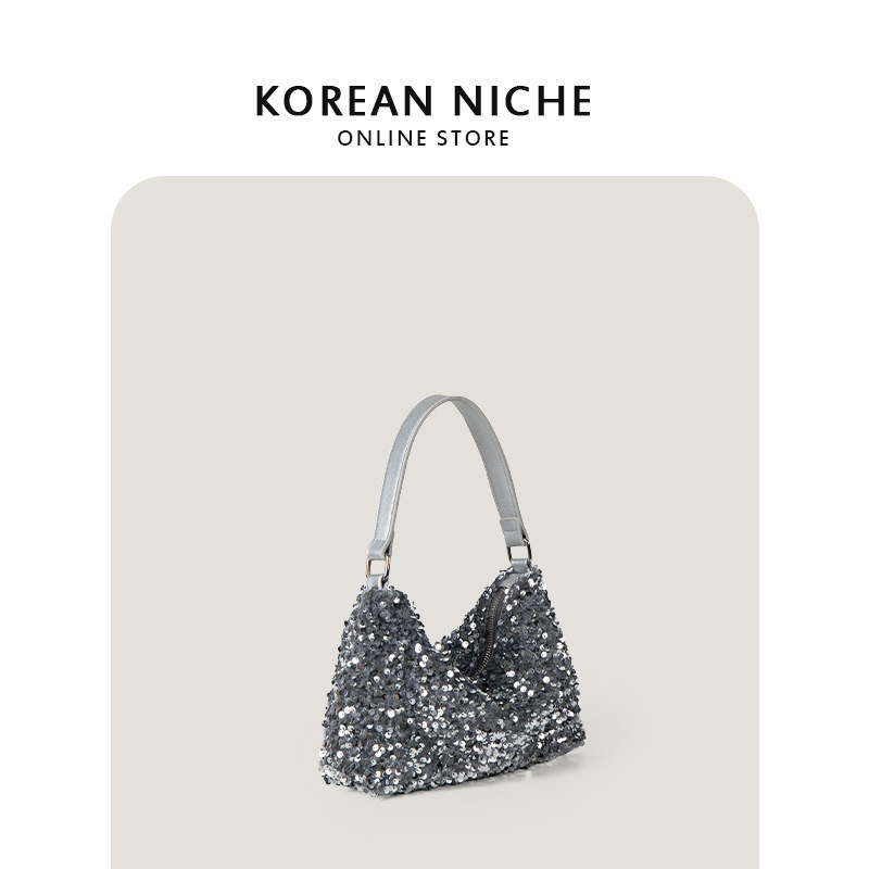 2024. aasta varakevadine uus kott, naiste litritega putukate sädelusega, tipptasemel PU ühe õlaga käekott, kaenlaalune kott_voghion.com