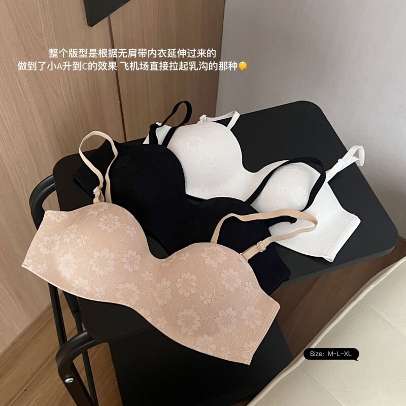 Original Round Cup Underwear Women's Small Chest Gathering Showy Gathering Parammary Milk Anti-sagging No Steel Ring Shroud Half Cup Bra Original Round Cup Underwear Women's Small Chest Gathering Showy Gathering Parammary Milk Anti-sagging No Steel Ring Shroud Half Cup Bra