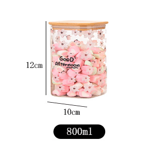 100 * 120 (800ml con cubierta de bambú) flores de cerezo