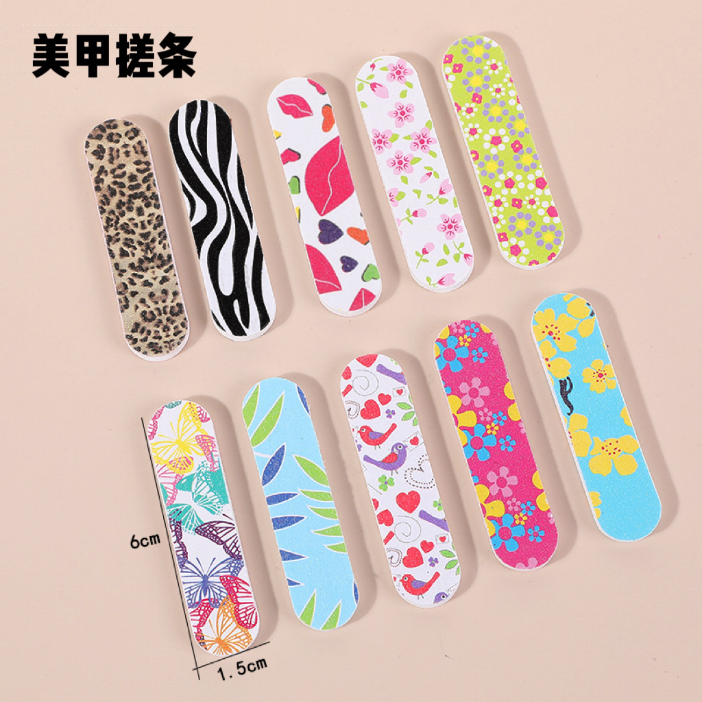 Pulido uñas peeling uñas herramientas traje esmerilado pegamento frotando tira mini hogar uñas pulido arena tira de lima de uñas