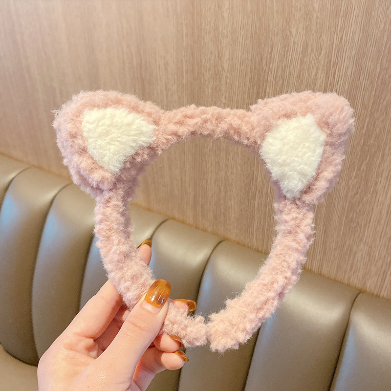 Corea del Sur vende lindas orejas de gato, diademas, diademas de felpa de niña dulce, diademas de todo fósforo, diademas para lavar la cara, diademas