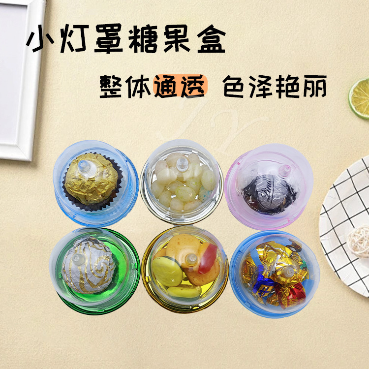 Creativa nueva caja de dulces de boda hueca transparente color forma de bandeja caja de plástico taza de postre bandeja de pastel