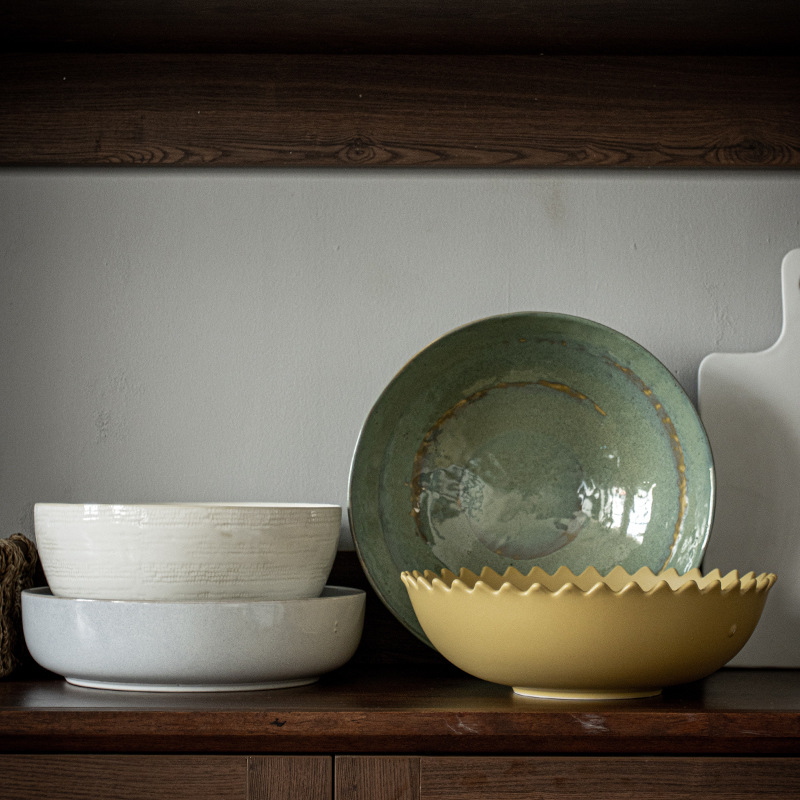 Colección de cuencos grandes extragrandes Cuencos de sopa de cerámica retro Cuencos de sopa Cuencos especiales para rebanadas de carne hervida Maoxewang Cuencos domésticos