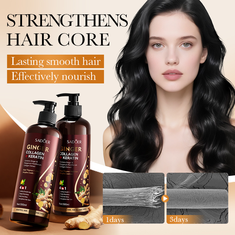 (Cross-border trading), (Wholesale), conditioner with ginger, English, contains Reynoutria multiflora 3