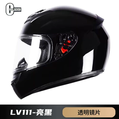 single lens motorcycle electric car, Motosiklet kaskı (dəbilqə) - bright-black-with-lens-m
