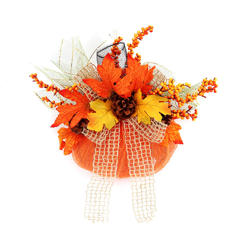 アマゾンの新商品ハロウィーン装飾品秋の豊作節紅葉カボチャの花輪ホームペンダント壁掛け|undefined