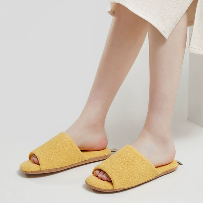 Деревянные полы в японском стиле бесшумные тапочки женская весенняя летняя домашняя спальня мужская нескользящая мягкая подошва