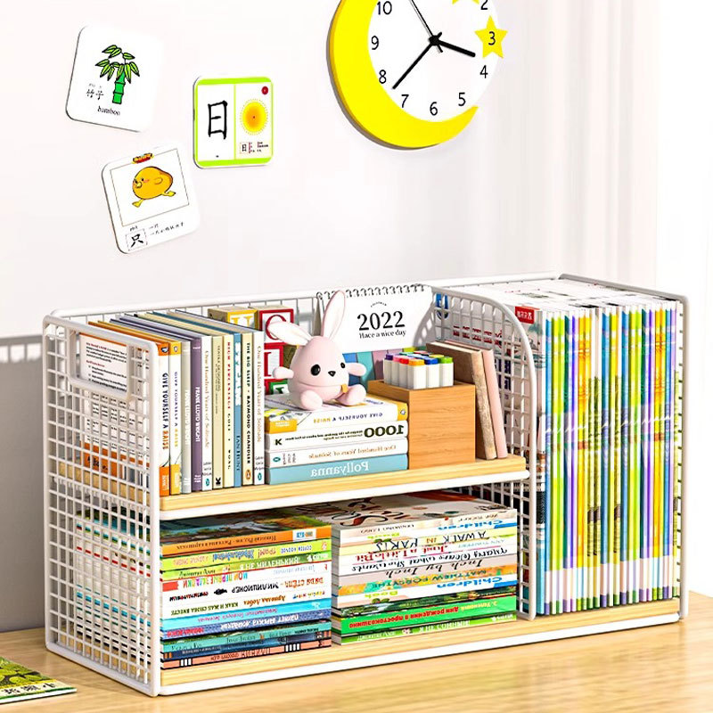 Estante de escritorio pequeño estante de escritorio estante de escritorio de escritorio para productos de cuidado de la piel caseros libros infantiles caja de almacenamiento manual