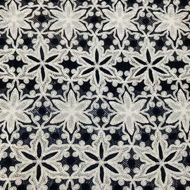高端时装布料镂空刺绣花朵蕾丝花边面料新款Luxury  Lace Fabric