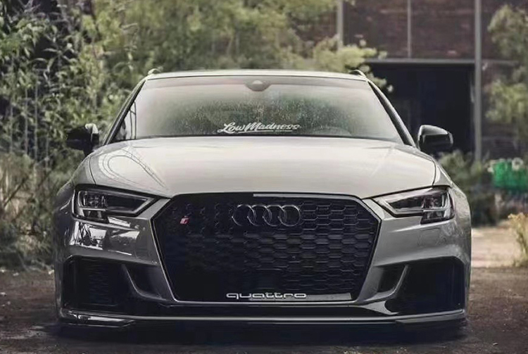 Suitable for New and Old Audi Models. Modified Front Bumper, Large Surround, Rear Bumper, Grille, and Rear Lip