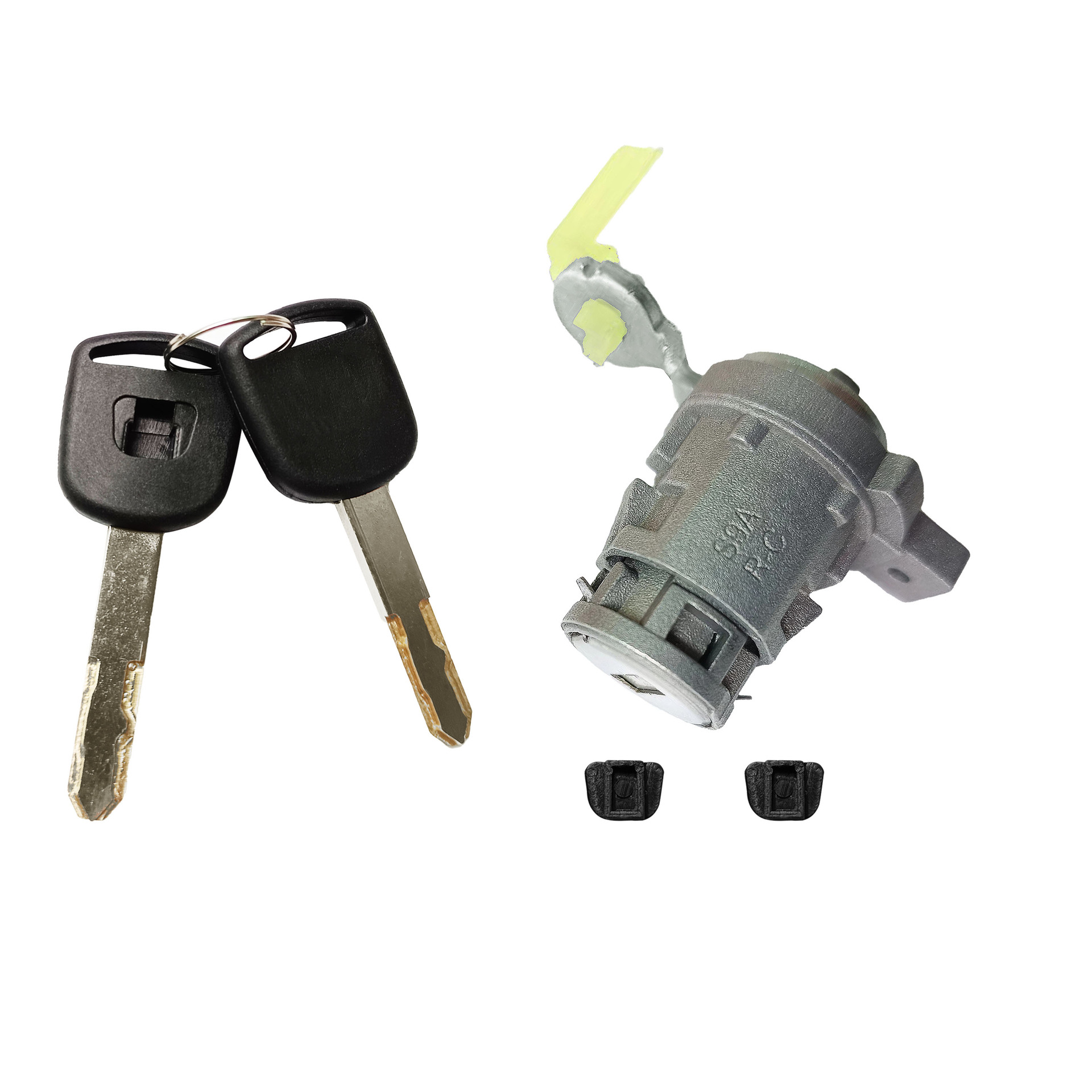 Accesorios de cerradura de puerta de automóvil de 2 llaves para cilindro de cerradura de puerta derecha de Honda CRV OE: 72185-S9A-M03 image 5