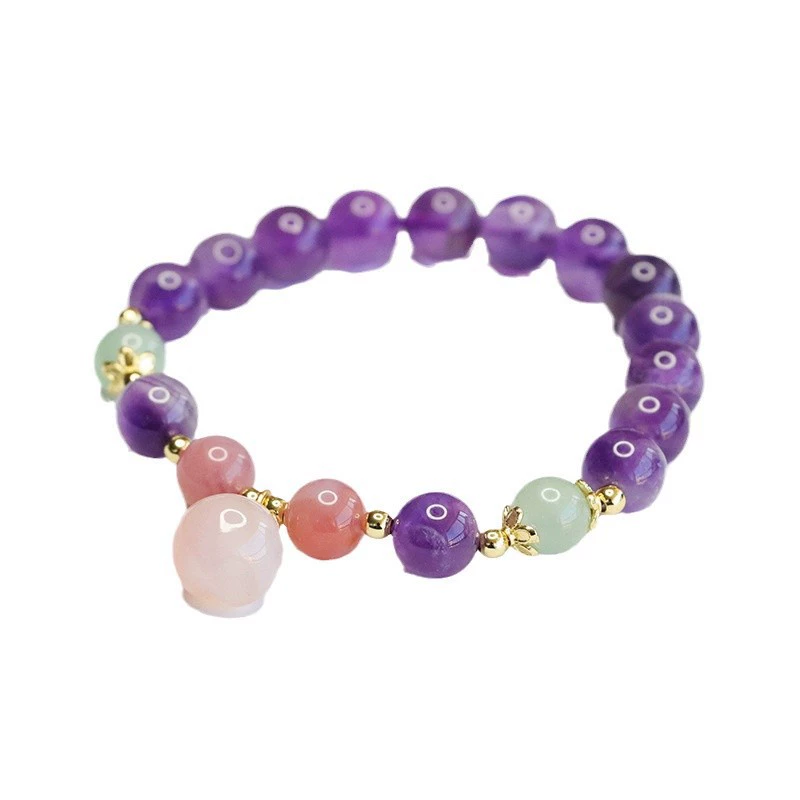 鑫钰 Органический агатовый crystal браслет с аметистом, украшение, опт