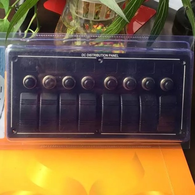 7路开关,改装车 房车改装 组合开关铝面板 PN-LB7Z/S