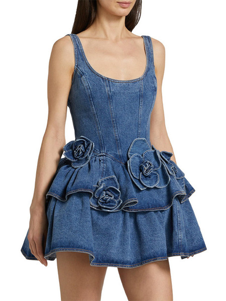 denim slip dress