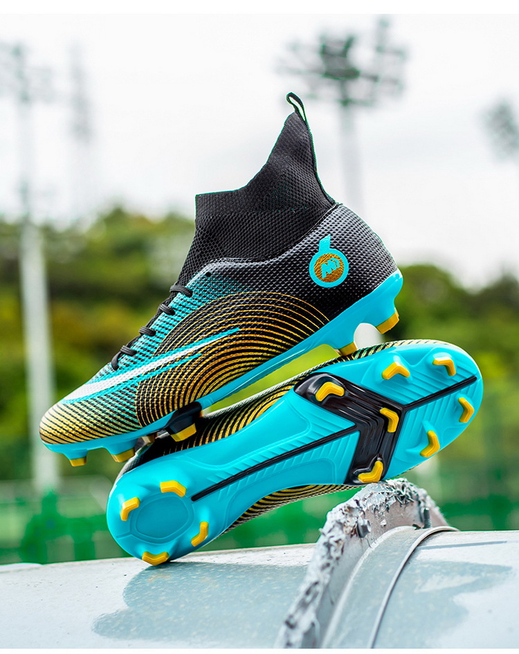 Neue fußball schuhe männer high-top AG spikes kunstrasen jugend student training schuhe kinder sport schuhe großhandel_voghion.com