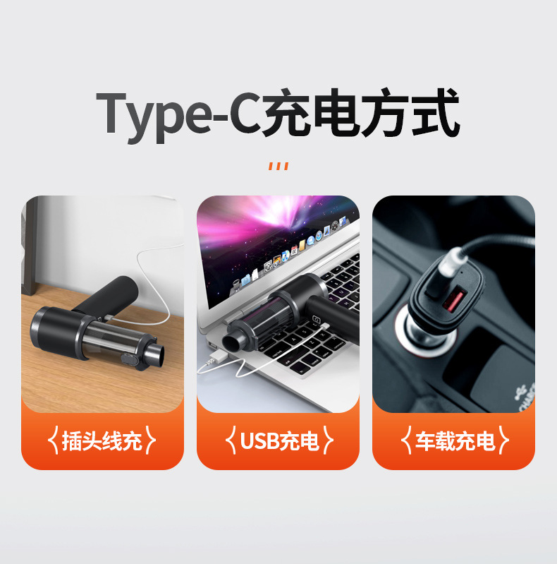 Car Vacuum Cleaner Brushless Motor Portable Large Suction Household Handheld Dust Collector Small Wireless Mini Dust Blower