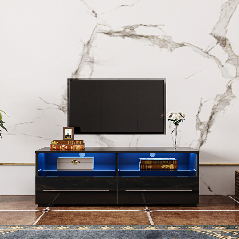 Nueva TV gabinete moderno minimalista sala de estar dormitorio pequeño apartamento casa de lujo luz simple gabinete de pared gabinete de piso