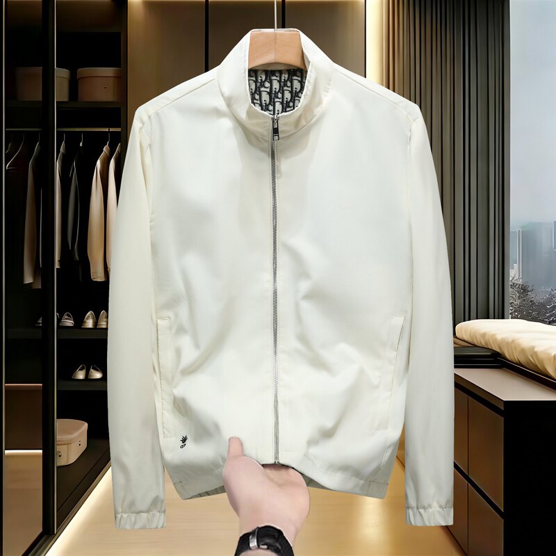 2026 Spring and Autumn New Men's Old Money Style Spring/Summer New Comfortable Fashion Casual Stand Collar Jacket 2026 Spring and Autumn New Men's Old Money Style Spring/Summer New Comfortable Fashion Casual Stand Collar Jacket