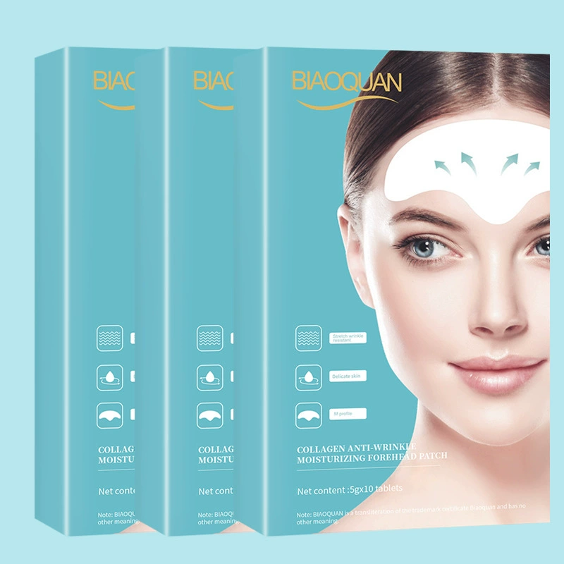 Cross -border for the English version of the water gel forehead, the head sticker, the patch to fades the forehead pattern method pattern export explosion