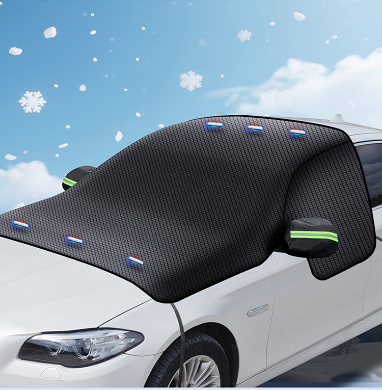 Car Snow Shield Three-Window Cover Snow Cover Winter Snow-Proof and Anti-Freeze Car Cover Oxford Cloth Snow Shield Cross-Border Hot Sale