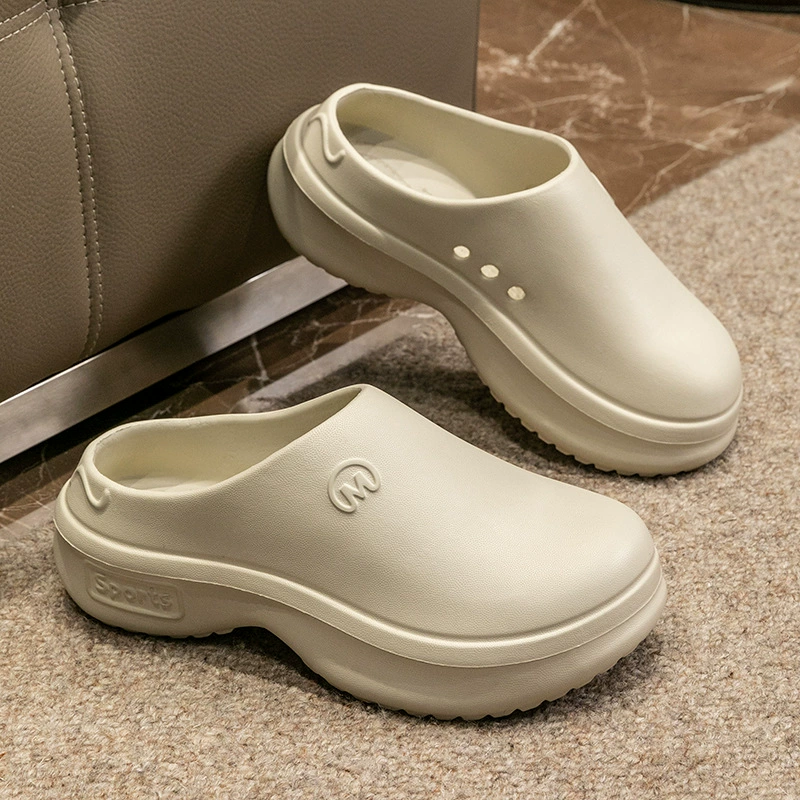 Холодные тапочки женские толстые подошвы в помещении на открытом воздухе