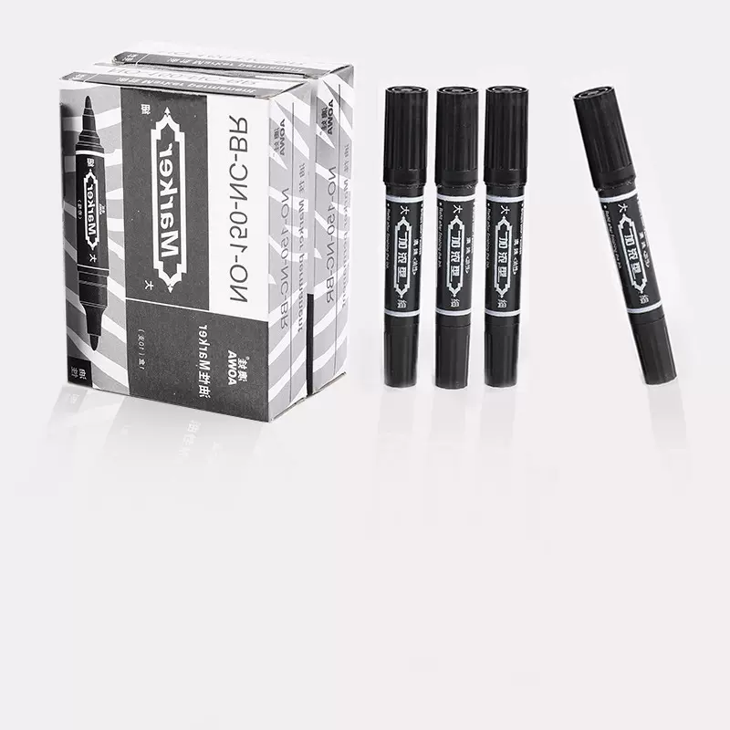 150三色记号笔大容量加墨标记笔物流大头笔油性大双头速干记号笔