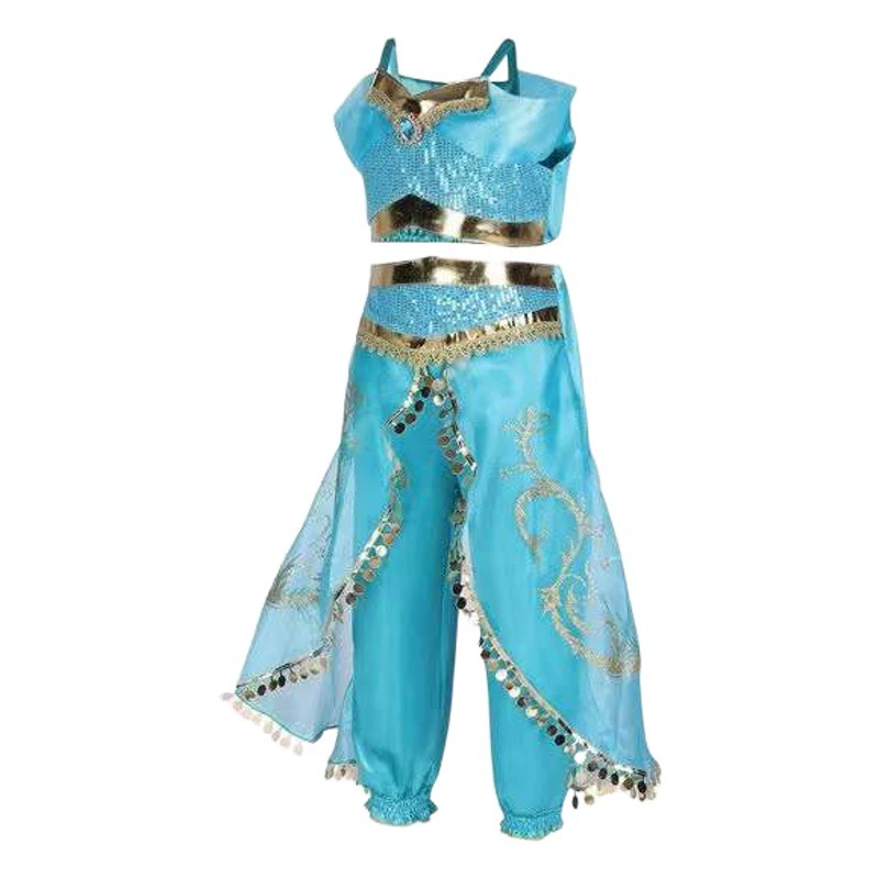 Европейское и американское платье принцессы Жасмин на Хэллоуин, детское новое платье, детская одежда, детское платье, костюм принцессы Жасмин, юбка для девочек