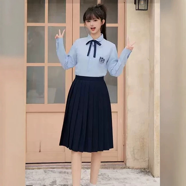 毕业初中生学生合唱诗歌朗诵班服校服套装学院毕业班运动会演出服