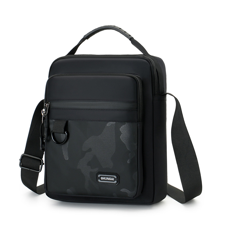 Bolso cruzado multifuncional para hombre, bolso de hombro deportivo sencillo para exteriores, bolso de mano moderno de gran capacidad para hombre