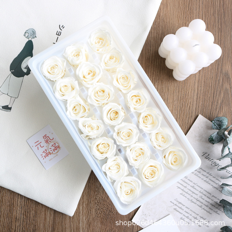 Flores inmortales Grado B 2 - 3cm rosas pequeñas flores frescas flores secas rosas DIY oso unicornio regalos de boda