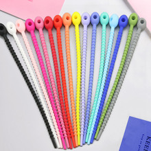 彩色多功能硅胶扎带 汽车钥匙挂件包扣车挂diy配件手工扎包材料包