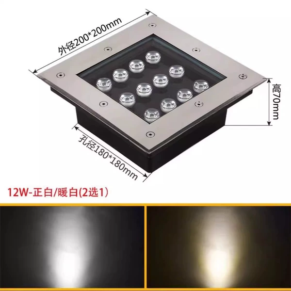 12W-White/Warm Light (2-choose 1)