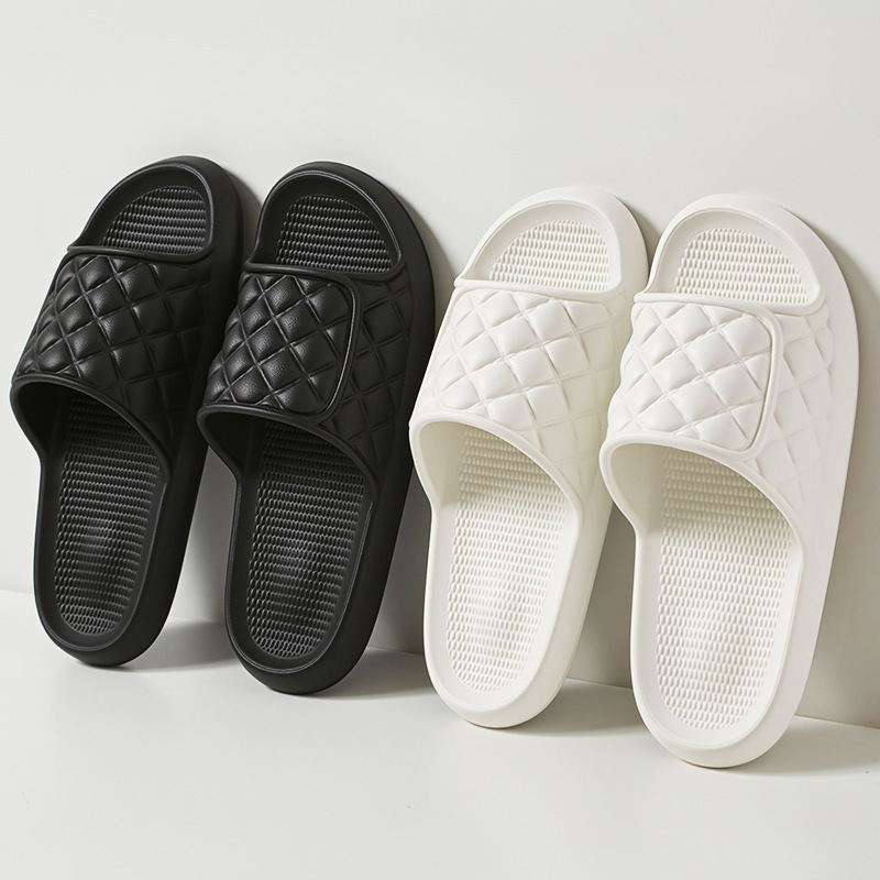 Cloud-Like Cool Slippers for Men, New Light Luxury Style, Non-Slip Indoor Bathing Hotel Water World Slippers for Women, Faux Leather Surface Cloud-Like Cool Slippers for Men, New Light Luxury Style, Non-Slip Indoor Bathing Hotel Water World Slippers for Women, Faux Leather Surface