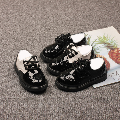 Spring and Autumn New Women and Children's Formal Performance Shoes, Boys' Wedding Children's Shoes, British Style Leisure Direct Sales