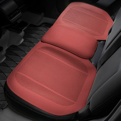 Cooling Cushion Seat Pad, Seat cushion, seat cover - type-b-thin-pad-volcanic-red-rear-row-1-piece