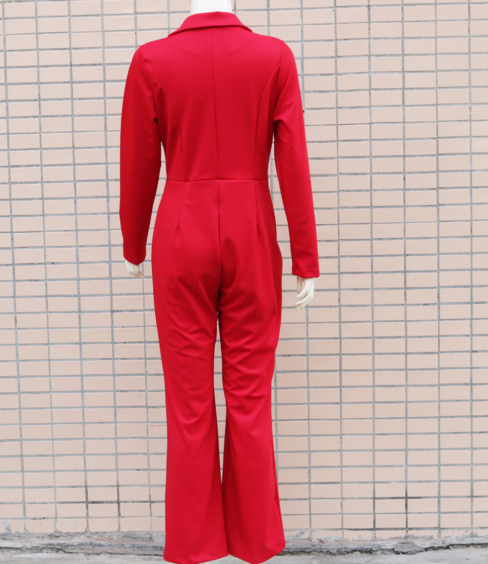 Damenbekleidung: Langärmliger, schmaler, professioneller Overall_voghion.com