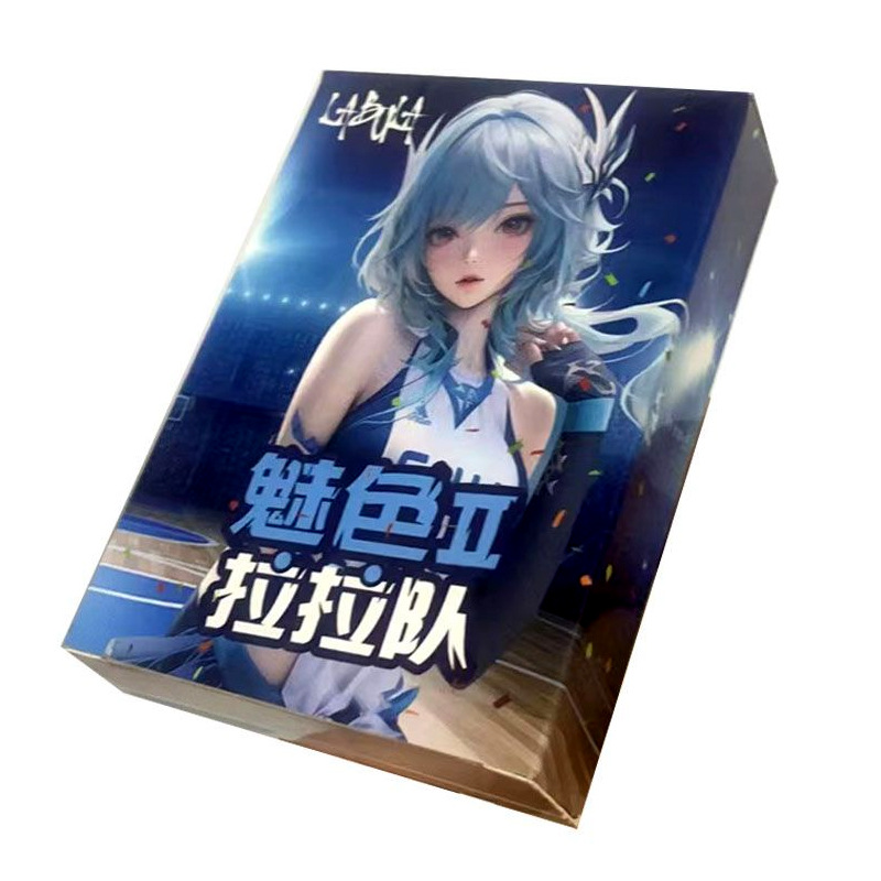 Little Frog Goddess Story 5 yuanes Pack 8 pop-up Tarjeta de cara roja pretty Girl Card anime juego periférico caja ciega