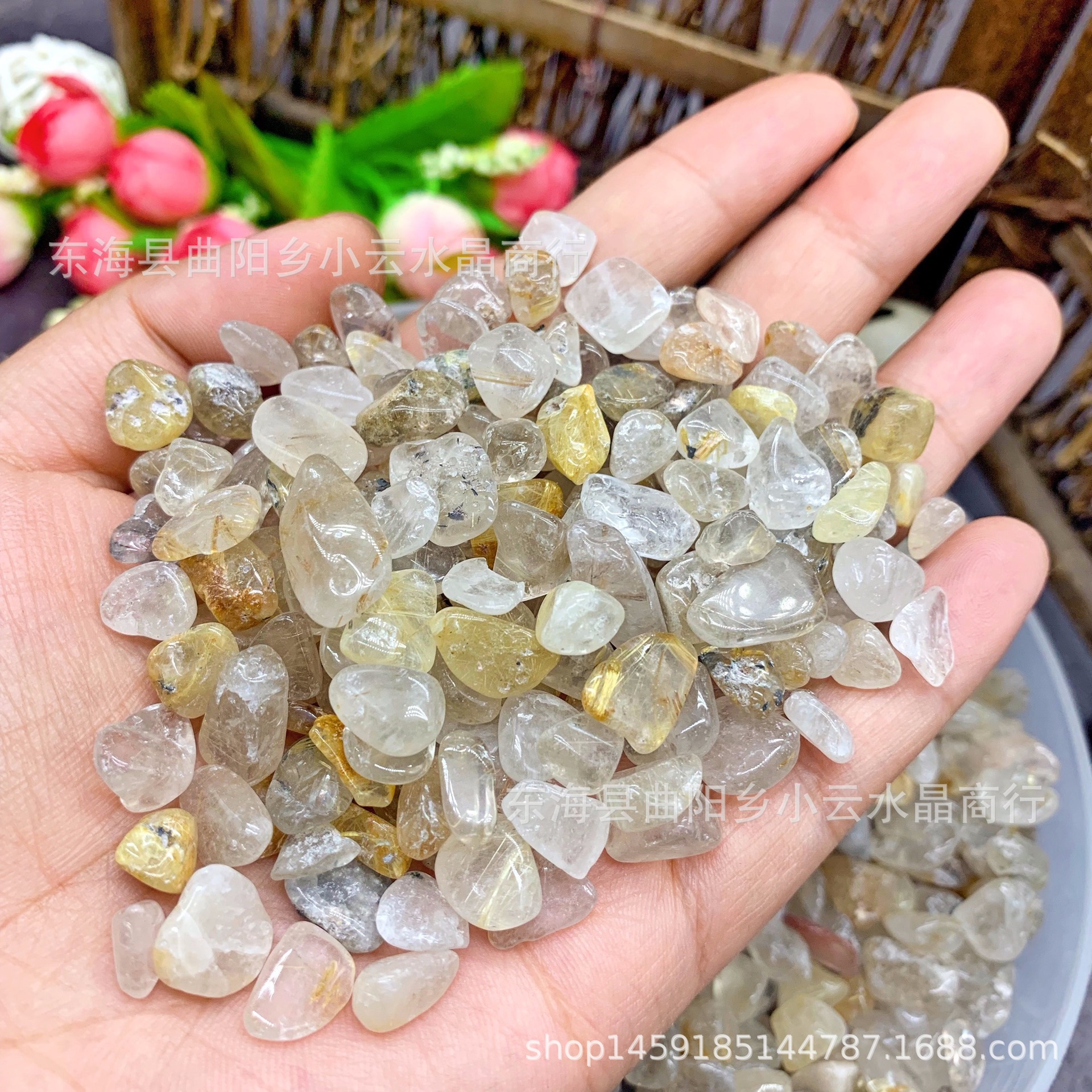 メーカー卸売り天然白水晶紫水晶黄水晶蛍石瑪瑙瑠璃碧璽水晶砂利