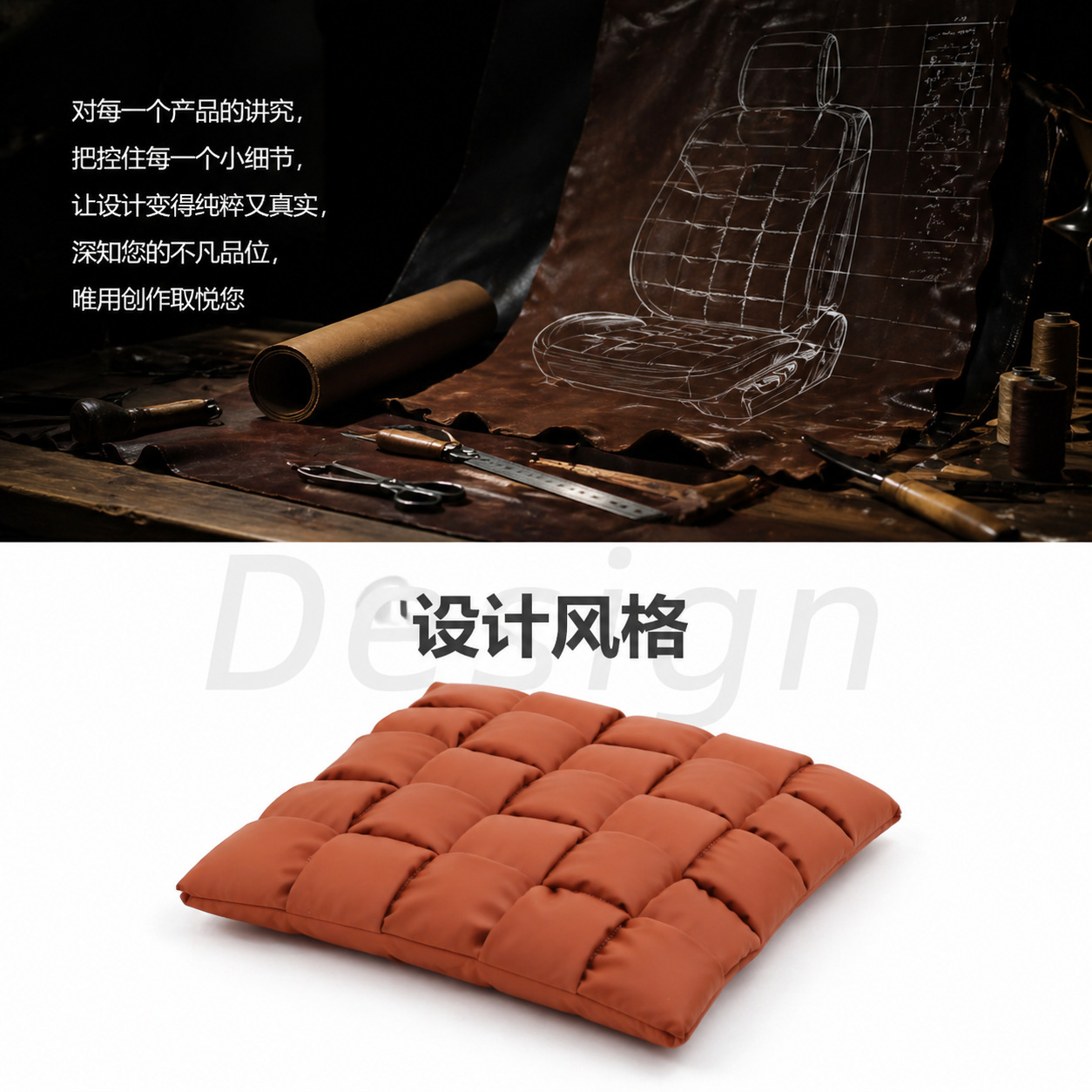 Car seat cushion with bubble padding, suitable for all seasons, filled with memory foam, anti-stain leather, suitable for Honda, Toyota, Nissan