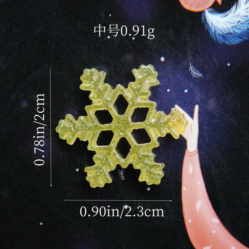 クリスマスの雪の花の樹脂の部品のクリスマスのdiyは携帯のケースの材料の手袋の髪飾りの部品を飾って国境を越えて熱いです。|undefined