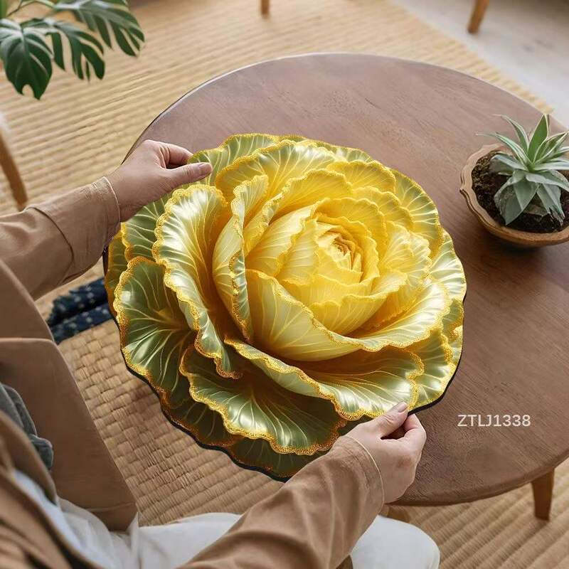 3D立体白菜硅藻泥沥水垫咖啡机吸水速干杯垫厨房餐垫防烫现货批发|undefined