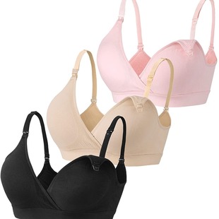 Maternity Nursing Bra Underwear Cross Breathable Confinement Nursing Bra No Rims Sports Bra Underwear Wholesale