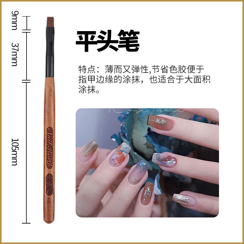 Flat pen [metal pen cap]