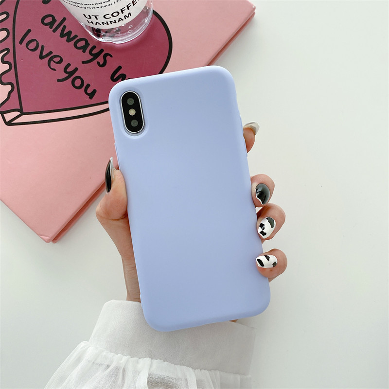 Adecuado para iPhone14/11 funda de teléfono de silicona apple XSMAX esmerilado XR funda suave 7 apple 12Pro material 8p