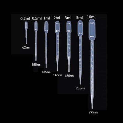 disposable Pap straw 0.2/0.5/1/2/3/5/10ml Pasteur pipette 100 branch