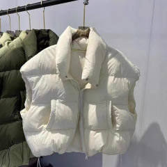 羽绒棉服马甲女短款2025百搭棉服坎肩冬季新款无袖背心马夹外套潮