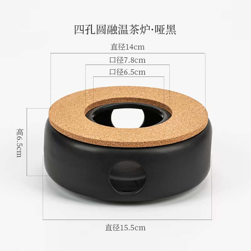 Directo de fábrica de té de la vela calentador de cerámica de la preservación del calor del hogar calefacción calentador de té restaurante Hotel calentador de té