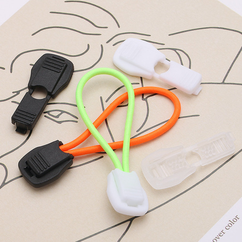 批发尼龙绳尾夹拉链弹力绳尾夹扣服饰鞋带扣头棉绳织带箱包绳头扣