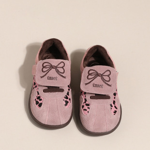 2025 Spring New Girls' Korean Style Lambswool Single-Lilt Birkenan Shoes Soft-soled Boys' Doug Shoes Non-slip Cotton-padded Shoes Trendy