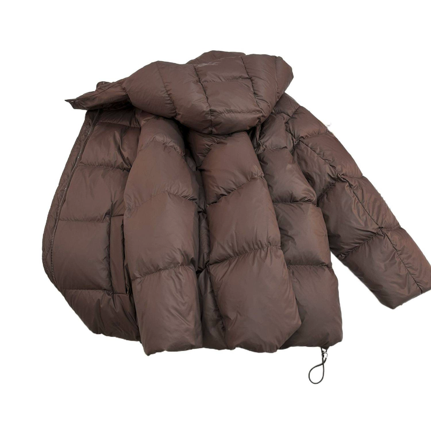 Extra large winter down jacket with down with hood, plus size, increased thickness, Korean style
